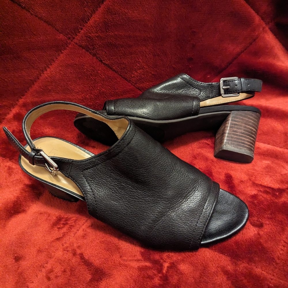 Franco Sarto Black Leather Shoes